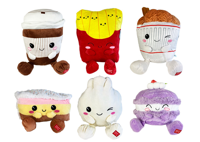 (Mis 7,5) KAWAII KUTIES Food Peluche 47cm  (Super Squishy) GIFT  ass…x6